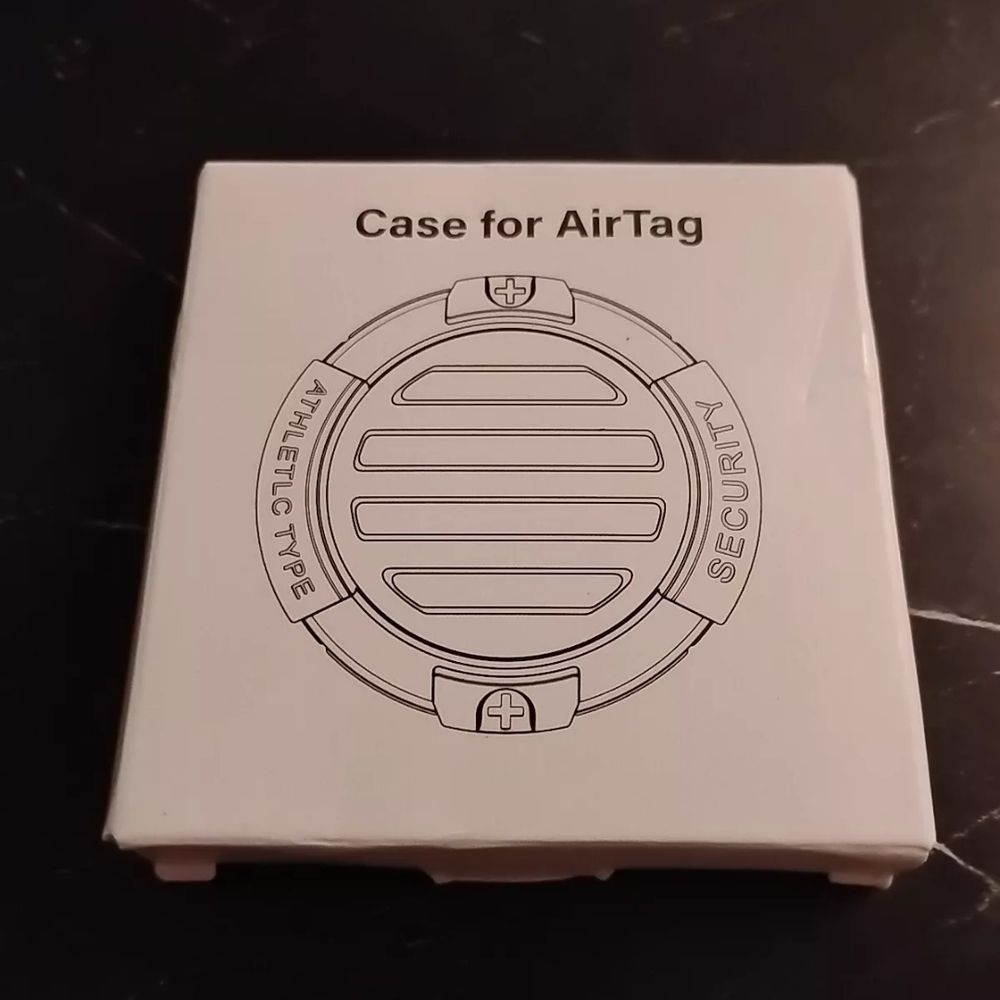 White AirTag Security Case